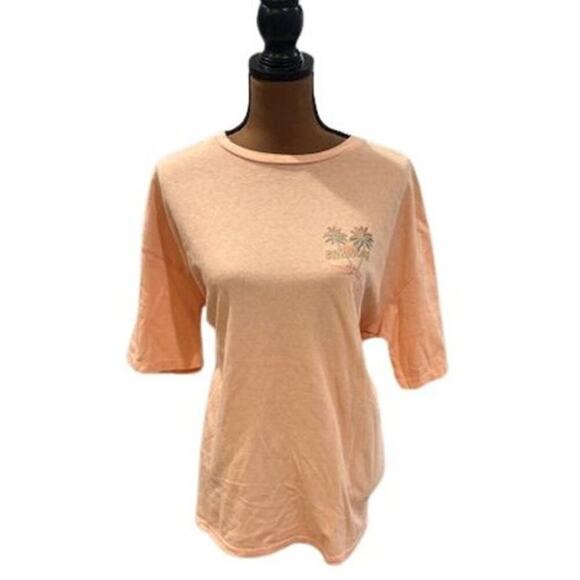 Billabong “Take a Break” Oversized T-Shirt in Peach – Medium – NWT - Picture 1 of 8